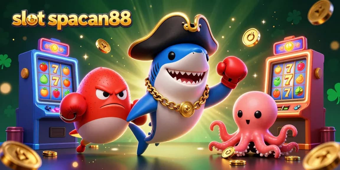 Spin the reels and win with slot spaceman88 in a vibrant casino adventure illustration