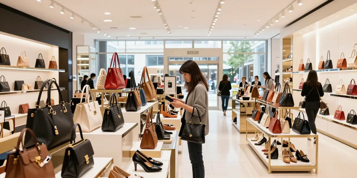 Engaging shopping experience at a 레플리카 쇼핑몰 showcasing high-quality designer replicas.