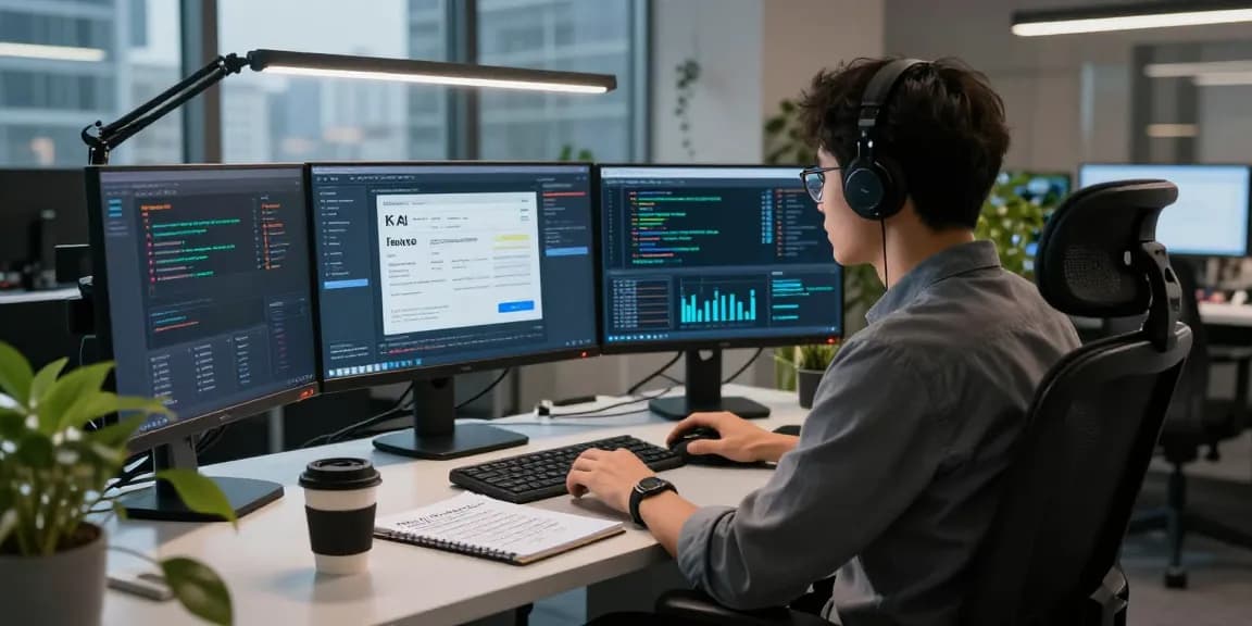 Analyze AI tools to detect fake invoice in a modern digital workspace.