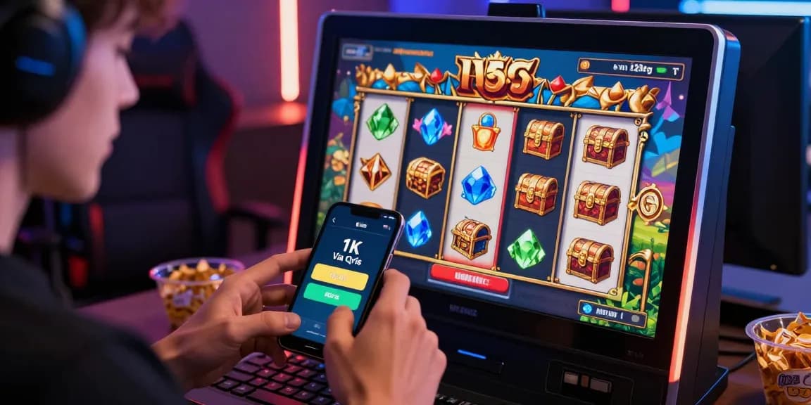 Engaging gaming interface showcasing slot deposit 1k feature with colorful graphics and player excitement
