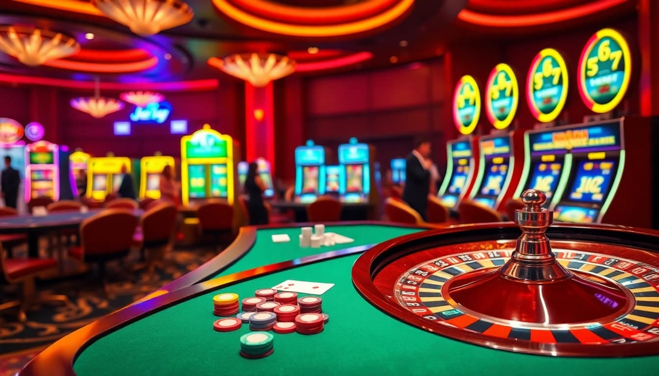 Experience the thrill of jeetbuzz with vibrant casino games and excited players.
