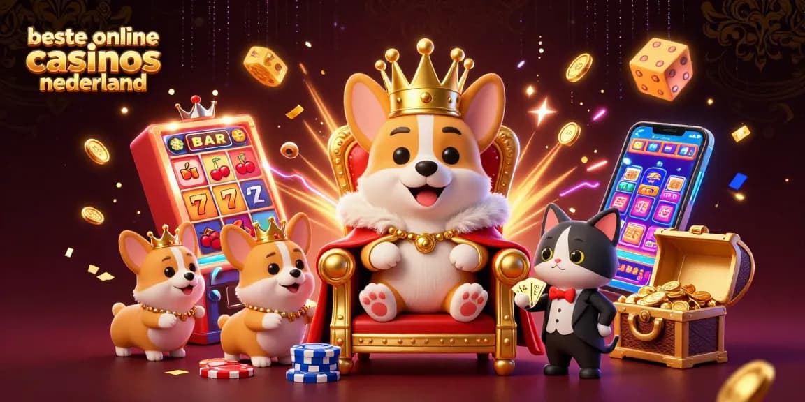 Experience the excitement at beste online casinos nederland with royal corgi characters and dynamic slot machine action.