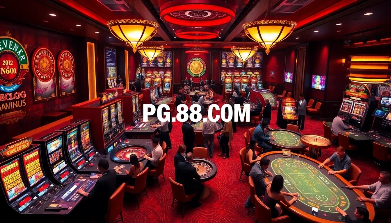 Experience thrilling gameplay at PG88.COM with vibrant casino elements and engaged players.