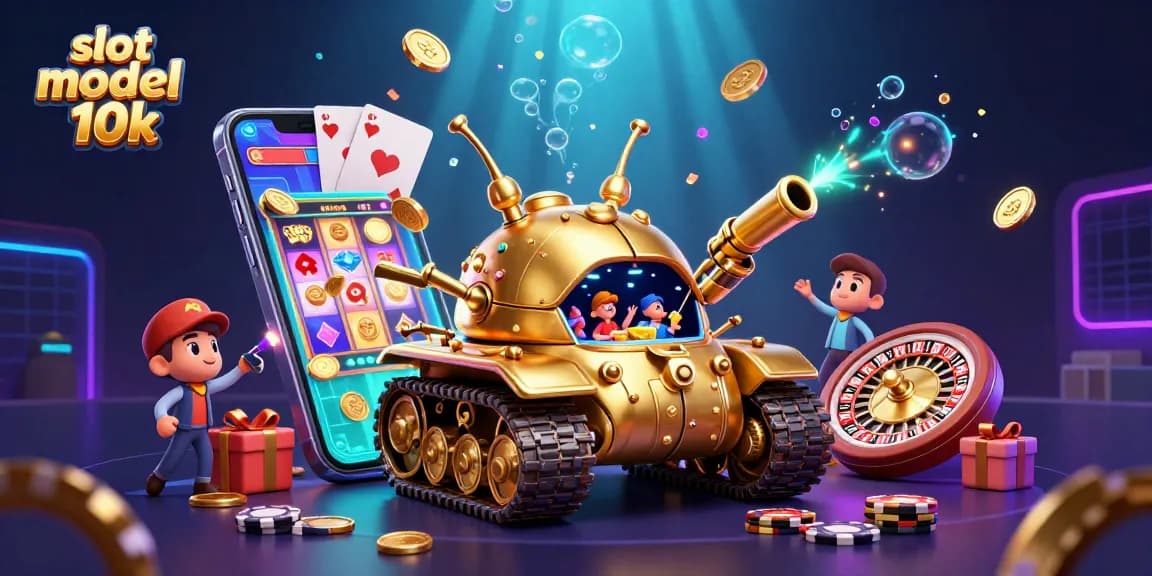 Spin colorful slot reels and win big with slot modal 10k in this vibrant casino scene.