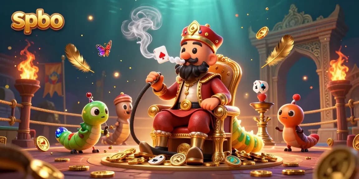 Engage in thrilling action with spbo as you encounter a lively 3D casino scene filled with unique characters.
