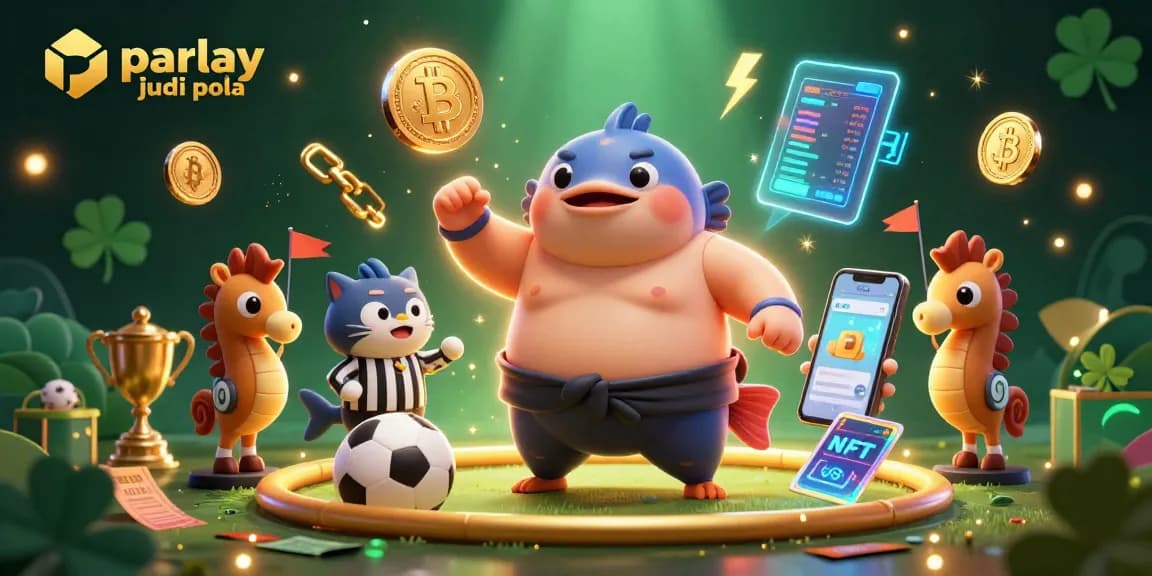 Engage with parlay judi bola and enjoy thrilling sports betting in an underwater illustration.