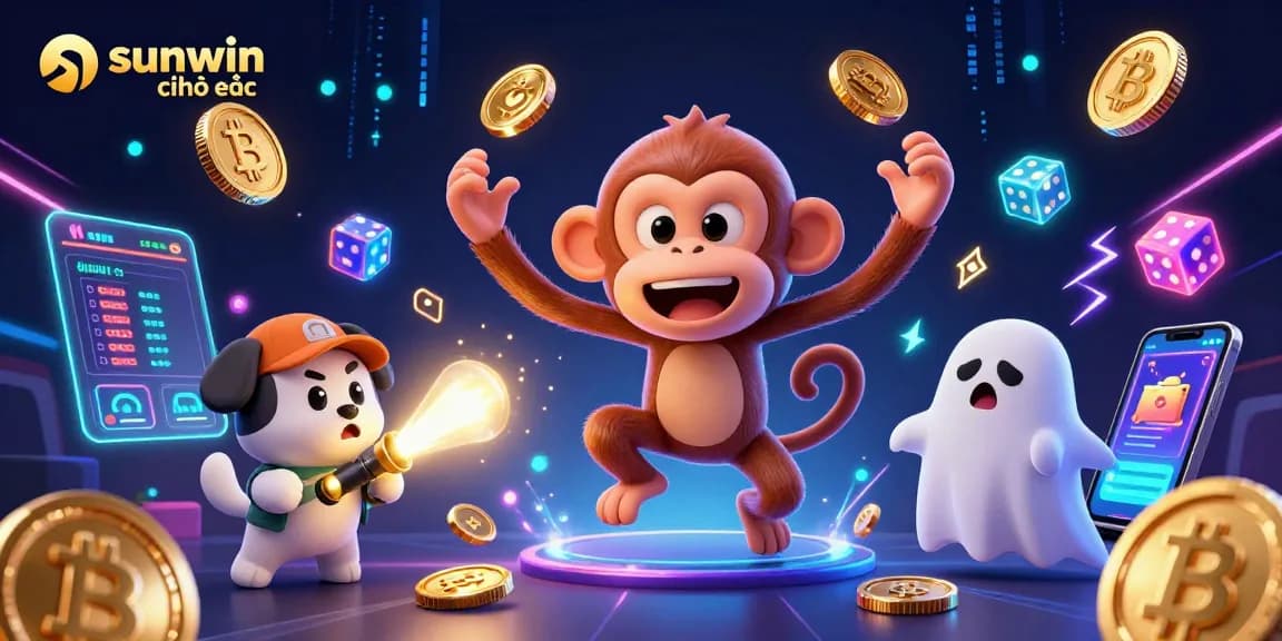 Experience sunwin chính thức with a mischievous monkey and ghost-hunter in a vibrant casino