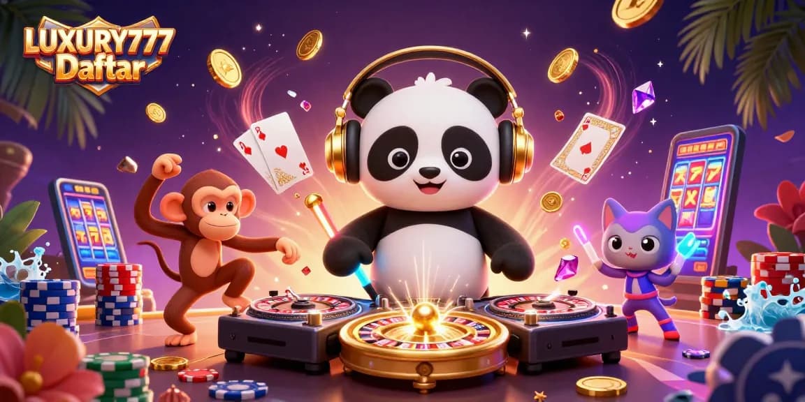 Menggali keseruan LUXURY777 Daftar dengan DJ panda 3D, monyet breakdance, dan kucing rave yang menari di kasino