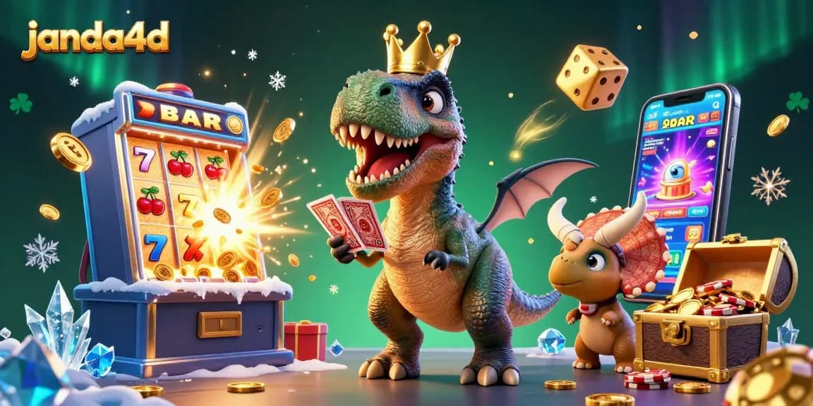 Mengakses janda4d dengan karakter kartun 3D di kasino, menampilkan aksi slot menakjubkan.