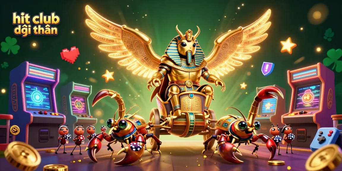 Engage in thrilling gameplay at hit club đổi thưởng with vibrant casino-themed characters and dynamic elements.