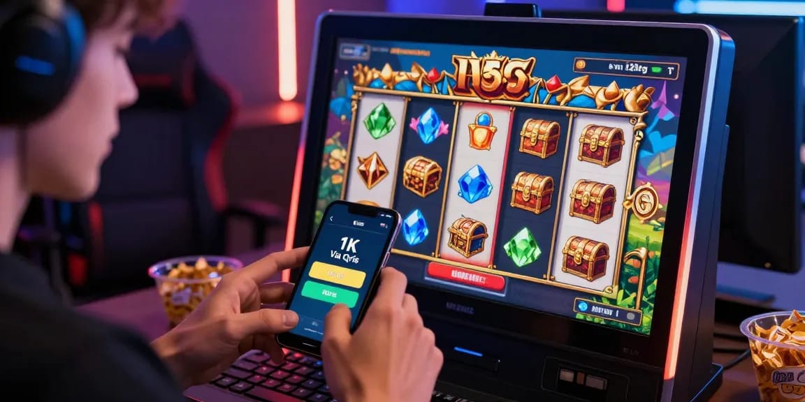 Engaging gaming interface showcasing slot deposit 1k feature with colorful graphics and player excitement