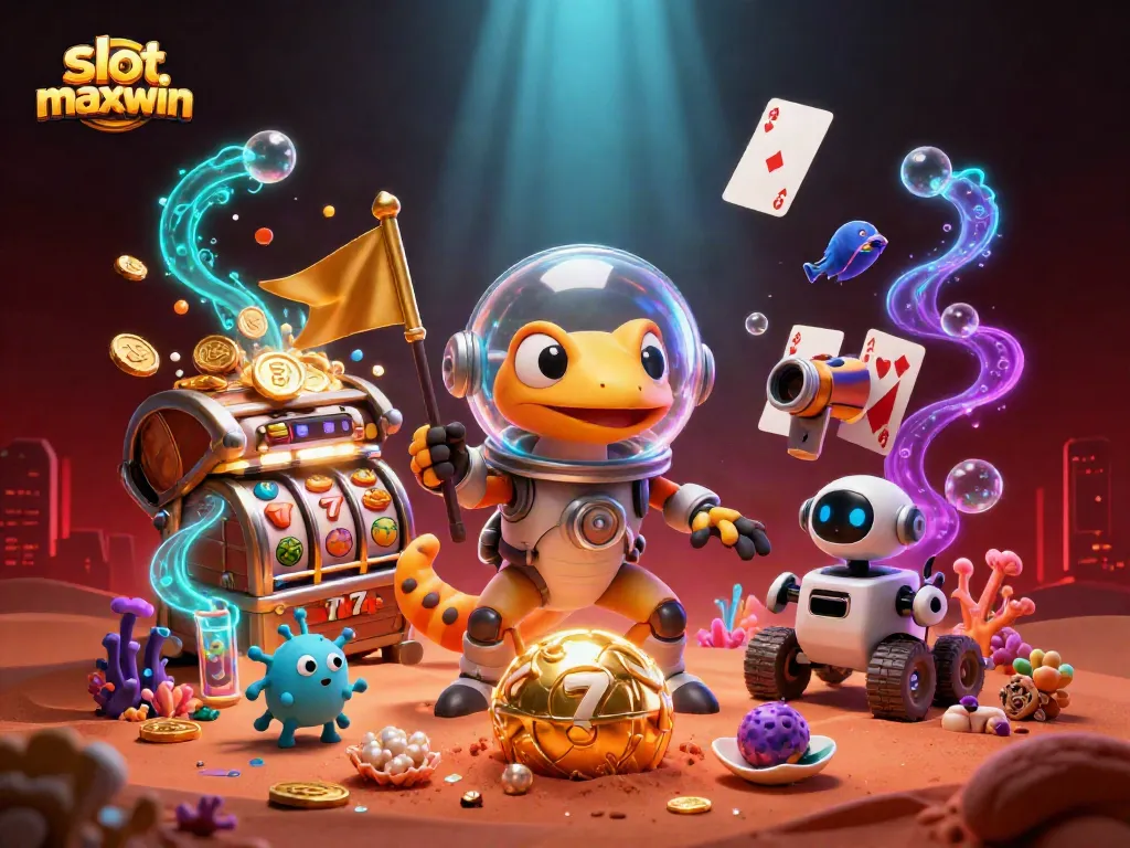 Spin the slot maxwin reels in a vibrant 3D casino under Martian sands!