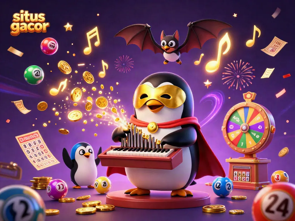 Experience the thrill of situs gacor as the phantom penguin orchestrates a dynamic casino scene filled with winning elements.