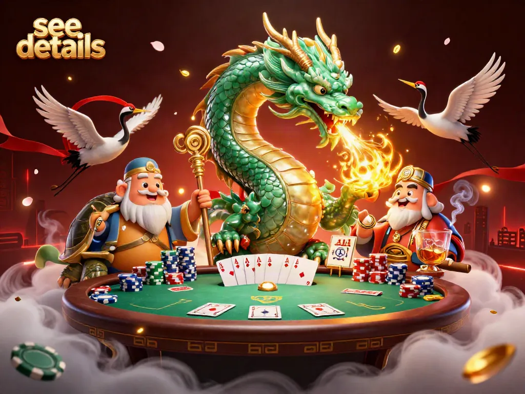 Spin the reels and see details of wins with vibrant gaming epic featuring a jade dragon and lucky symbols