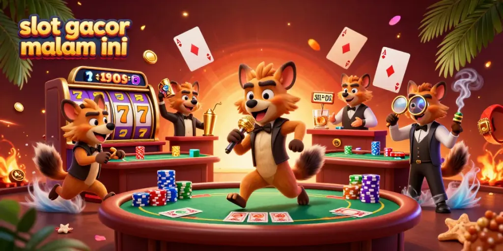 Permainan seru di kasino dengan slot gacor malam ini dan komedi dari hyena.