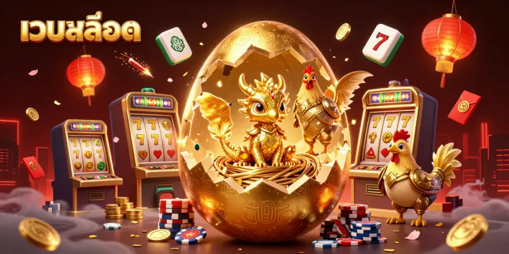 Engage in เว็บสล็อต action with striking visuals of gold-themed casino excitement and thrilling rewards.