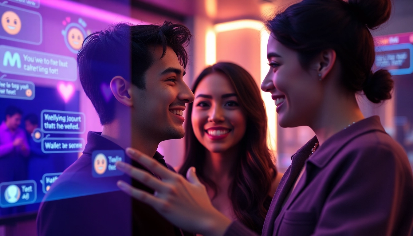 Engaging in interactive sex ai chat with a lifelike AI character in a futuristic virtual setting.