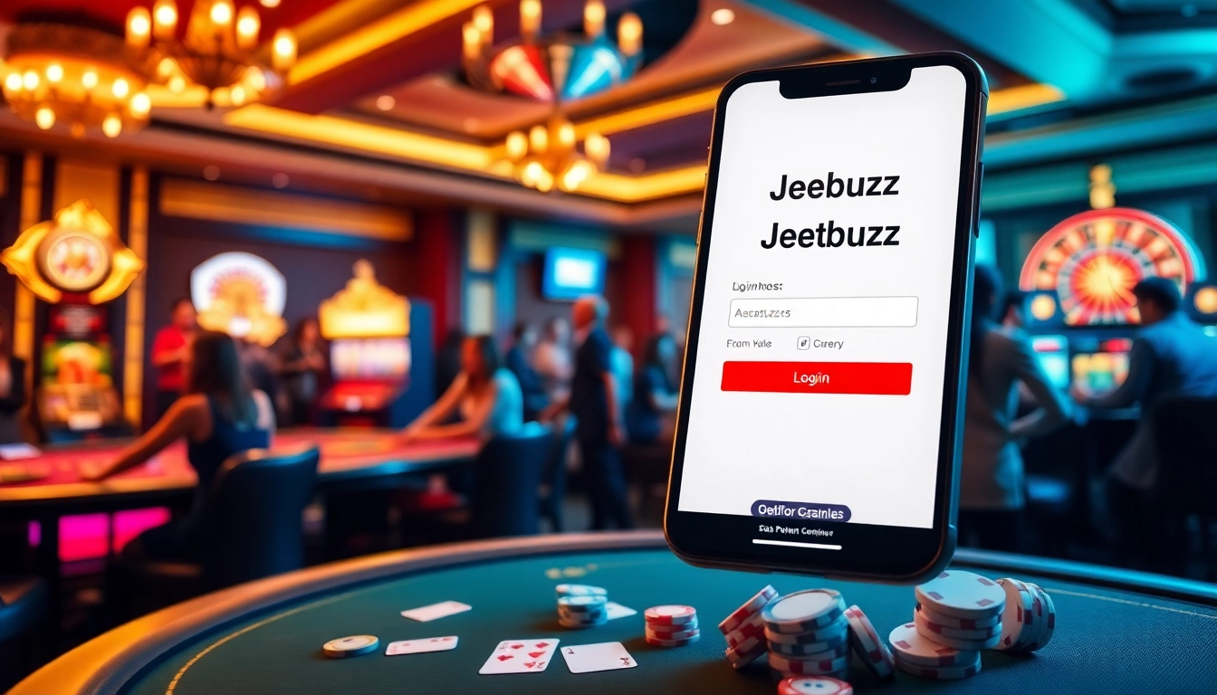 Log in to Jeetbuzz with excitement and security in this vibrant casino scene.