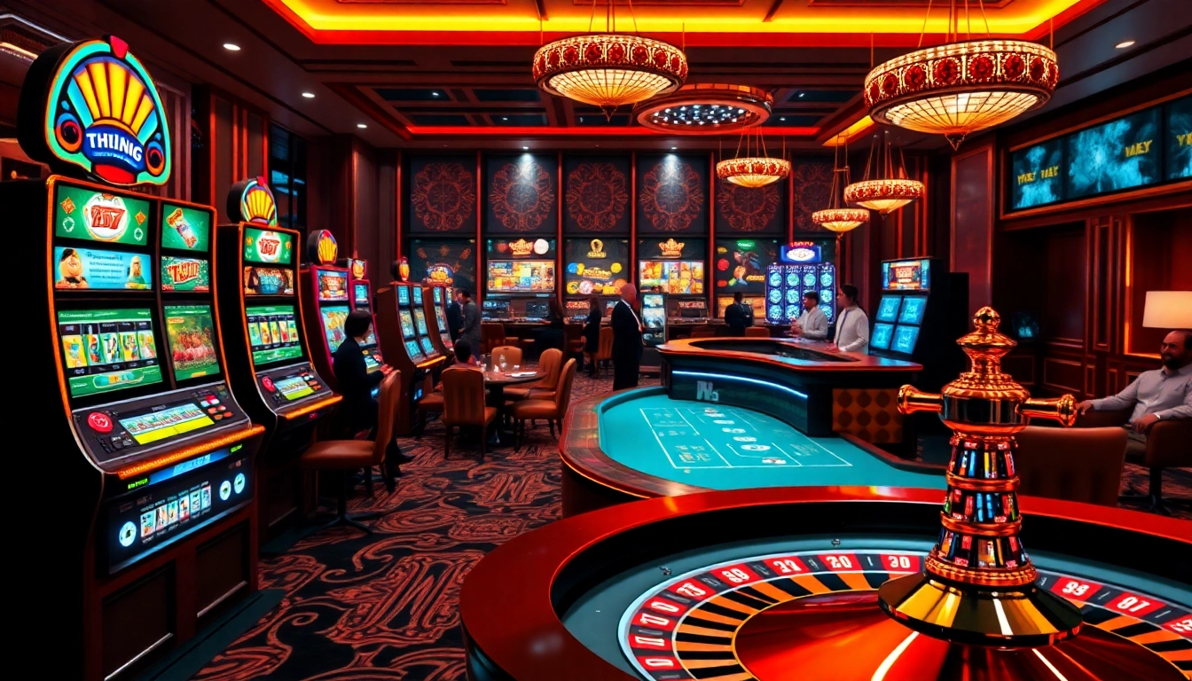 Nền Tảng RR88 offers an exciting online gambling experience with vibrant casino tables and lively games.